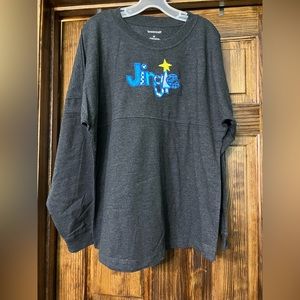 Long Sleeve Gray Christmas Shirt